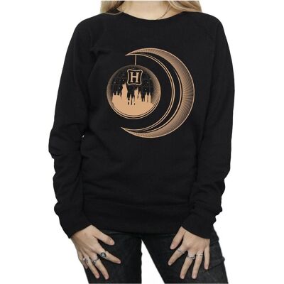 Harry Potter, Damen, Pullover, Hogwarts Moon Sweatshirt, Schwarz, (M) Harry Potter, Damen, Pullover, Hogwarts Moon Sweatshirt, Schwarz, (M)
