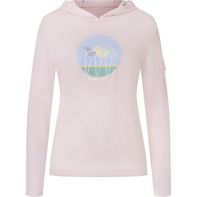 Super Natural, Damen, Pullover, Women's Tulips Light Print Hoodie, Rosa, Mehrfarbig, (XS) Super Natural, Damen, Pullover, Women's Tulips Light Print Hoodie, Rosa, Mehrfarbig, (XS)