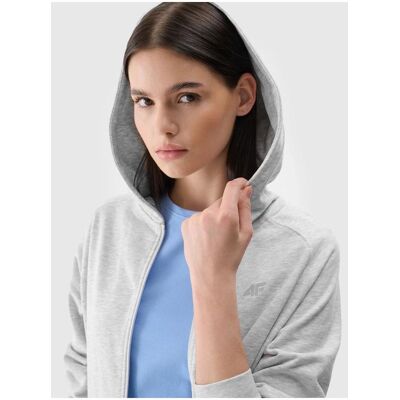 4F, Damen, Pullover, Damen-Sweatshirt mit Reissverschluss und Kapuze, (XS) 4F, Damen, Pullover, Damen-Sweatshirt mit Reissverschluss und Kapuze, (XS)