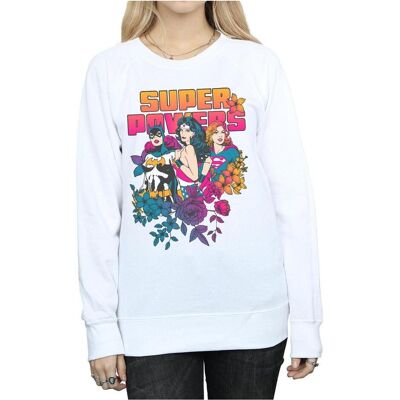Dc Comics, Damen, Pullover, Super Powers Neon Floral Sweatshirt, Weiss, (XXL) Dc Comics, Damen, Pullover, Super Powers Neon Floral Sweatshirt, Weiss, (XXL)