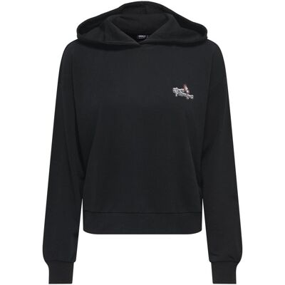 Only, Damen, Pullover, Onlmie Hood Cs Swt, Schwarz, (M) Only, Damen, Pullover, Onlmie Hood Cs Swt, Schwarz, (M)