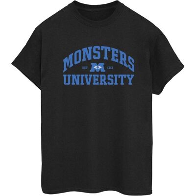 Disney Damen Monsters University Logo Baumwolle Boyfriend T-Shirt - T-Shirt Disney Damen Monsters University Logo Baumwolle Boyfriend T-Shirt - T-Shirt