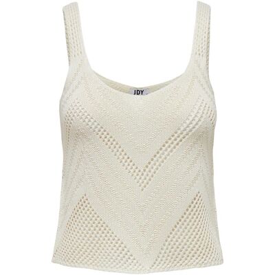 JdY, Damen, Blusen, Strukturierter Strickoberteil, Weiss, (M) JdY, Damen, Blusen, Strukturierter Strickoberteil, Weiss, (M)