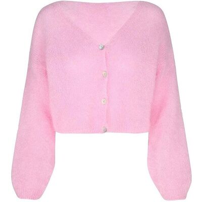 Americandreams, Damen, Pullover, Cardigan CORNELIA, Rosa, (L) Americandreams, Damen, Pullover, Cardigan CORNELIA, Rosa, (L)