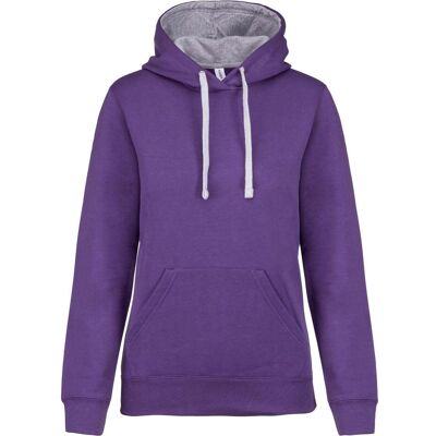 Kariban, Damen, Pullover, Contrastée, Violett, Grau, (XS) Kariban, Damen, Pullover, Contrastée, Violett, Grau, (XS)