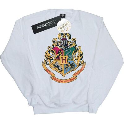 Harry Potter, Damen, Pullover, Hogwarts Crest Gold Ink Sweatshirt, Weiss, (XL) Harry Potter, Damen, Pullover, Hogwarts Crest Gold Ink Sweatshirt, Weiss, (XL)