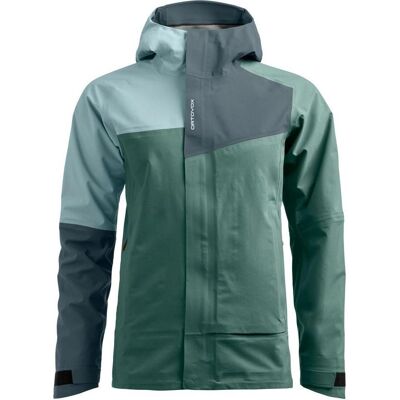 Ortovox, Damen, Regenjacken, Seceda 3L Jacket, Türkis, Silber, (XL) Ortovox, Damen, Regenjacken, Seceda 3L Jacket, Türkis, Silber, (XL)