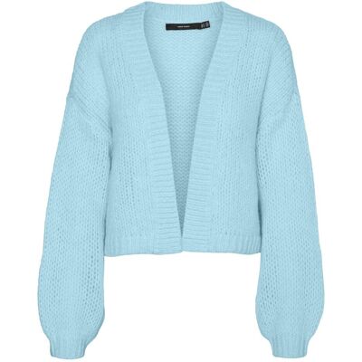 Vero Moda, Damen, Pullover, V-Ausschnitt Ballonärmel Strickjacke Strickjacke, Blau, Grün, (M) Vero Moda, Damen, Pullover, V-Ausschnitt Ballonärmel Strickjacke Strickjacke, Blau, Grün, (M)