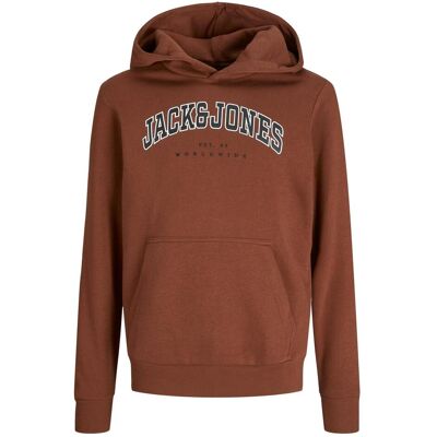 Jack & Jones, Jungen, Pullover, Jjecaleb Varsity Sweat Hood Noos Jnr, Rot, (176) Jack & Jones, Jungen, Pullover, Jjecaleb Varsity Sweat Hood Noos Jnr, Rot, (176)