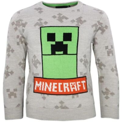 Procos, Jungen, Pullover, Minecraft Kinderpullover 6-12 Jahre, Grau, (116, 128, 134, 140, 152) Procos, Jungen, Pullover, Minecraft Kinderpullover 6-12 Jahre, Grau, (116, 128, 134, 140, 152)