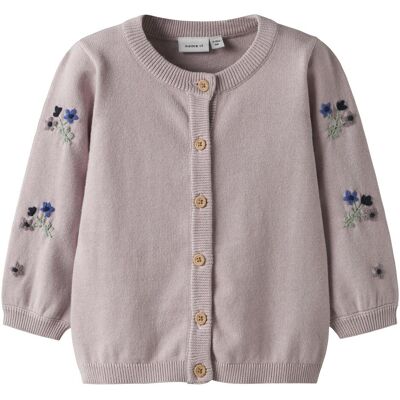 Name it, Mädchen, Pullover, Bio-Baumwoll Strickjacke, Violett, (56) Name it, Mädchen, Pullover, Bio-Baumwoll Strickjacke, Violett, (56)