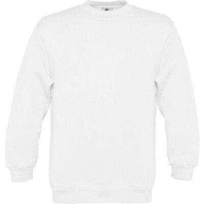 B&C, Mädchen, Pullover, Pullover Mädchen, Weiss, (128) B&C, Mädchen, Pullover, Pullover Mädchen, Weiss, (128)