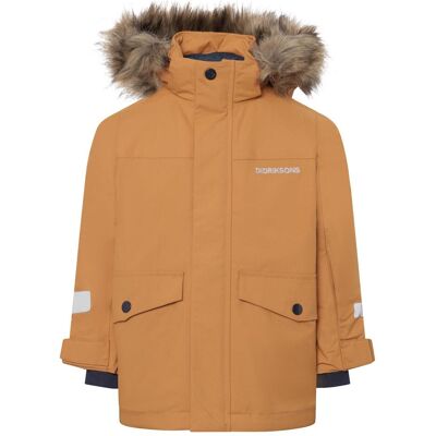 Didriksons, Unisex, Winterjacken, Kid's Bjärven Parka 4, Orange, Braun, (104, 110) Didriksons, Unisex, Winterjacken, Kid's Bjärven Parka 4, Orange, Braun, (104, 110)