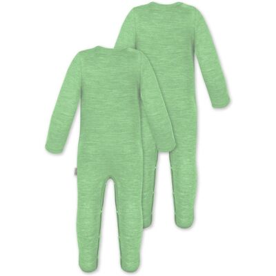 Normani, Strampler, 2er Pack Baby Merino Strampler „Levin" - 9411, Grün, (56, 58, 62, 68, 74, 80, 86, 92, 98) Normani, Strampler, 2er Pack Baby Merino Strampler „Levin" - 9411, Grün, (56, 58, 62, 68, 74, 80, 86, 92, 98)