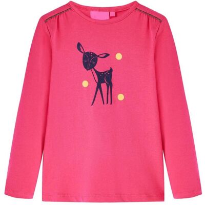 vidaXL Mädchen, Shirts, Kinder-Langarmshirt Knallrosa 116,Material: 95 % Baumwolle, Rosa, (116) vidaXL Mädchen, Shirts, Kinder-Langarmshirt Knallrosa 116,Material: 95 % Baumwolle, Rosa, (116)