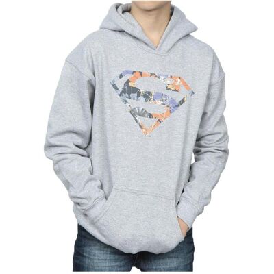 Dc Comics, Jungen, Pullover, Superman Floral Logo 2 Kapuzenpullover Jungen, Grau, (140, 146) Dc Comics, Jungen, Pullover, Superman Floral Logo 2 Kapuzenpullover Jungen, Grau, (140, 146)