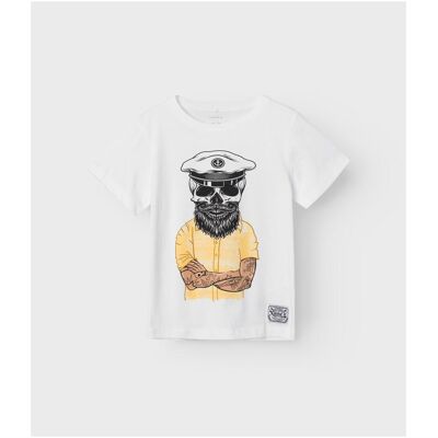 Name it, Jungen, Shirts, Nkmtavik Ss Top Ps Noos, Weiss, (122, 128) Name it, Jungen, Shirts, Nkmtavik Ss Top Ps Noos, Weiss, (122, 128)