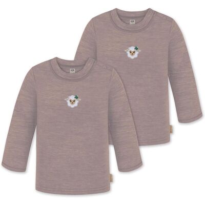 Normani, Babybodys, 2er Pack Baby Merino Longsleeve „Taupo" - 9465, Rosa, (104, 110, 116, 62, 68, 74, 80, 86, 92, 98) Normani, Babybodys, 2er Pack Baby Merino Longsleeve „Taupo" - 9465, Rosa, (104, 110, 116, 62, 68, 74, 80, 86, 92, 98)