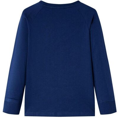 vidaXL Jungen, Shirts, Kinder-Langarmshirt Marineblau 116,Material: 100, Blau, (116) vidaXL Jungen, Shirts, Kinder-Langarmshirt Marineblau 116,Material: 100, Blau, (116)
