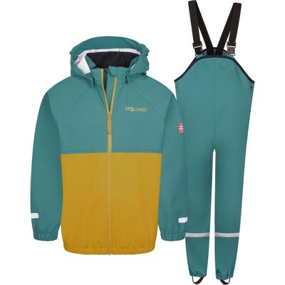 Trollkids, Unisex, Regenjacken, Kid's Odda Rain Set XT, Türkis, Blau, (92) Trollkids, Unisex, Regenjacken, Kid's Odda Rain Set XT, Türkis, Blau, (92)