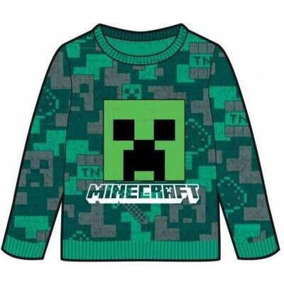 Procos, Jungen, Pullover, Minecraft Kinderstrickpullover 12 Jahre, Grau, (152) Procos, Jungen, Pullover, Minecraft Kinderstrickpullover 12 Jahre, Grau, (152)