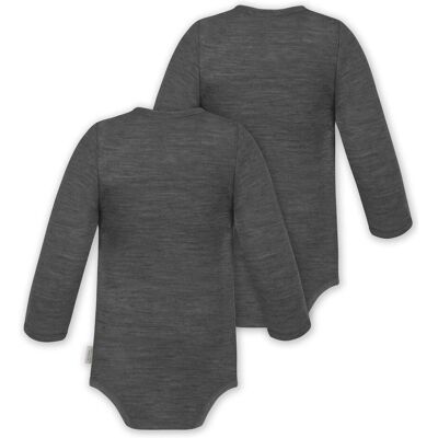 Normani, Babybodys, 2er Pack Baby Merino Body Langarm „Auckland" - 9369, Schwarz, (56, 62, 68, 74, 80, 86, 92, 98) Normani, Babybodys, 2er Pack Baby Merino Body Langarm „Auckland" - 9369, Schwarz, (56, 62, 68, 74, 80, 86, 92, 98)