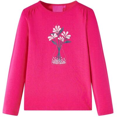 vidaXL Jungen, Shirts, Kinder-Langarmshirt Knallrosa 104,Material: 95 % Baumwolle, Pink, Rosa, (104) vidaXL Jungen, Shirts, Kinder-Langarmshirt Knallrosa 104,Material: 95 % Baumwolle, Pink, Rosa, (104)