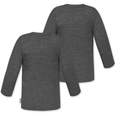 Normani, Babybodys, 2er Pack Baby Merino Longsleeve „Taupo" - 9465, Grau, (104, 110, 116, 62, 68, 74, 80, 86, 92, 98) Normani, Babybodys, 2er Pack Baby Merino Longsleeve „Taupo" - 9465, Grau, (104, 110, 116, 62, 68, 74, 80, 86, 92, 98)