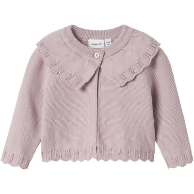 Name it, Mädchen, Pullover, Nbfoppa Ls Sh Knit Card, Violett, (56) Name it, Mädchen, Pullover, Nbfoppa Ls Sh Knit Card, Violett, (56)