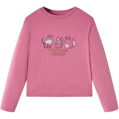vidaXL Mädchen, Shirts, Kinder-Langarmshirt Himbeerrosa 104,Material: 95, Rosa, (104) vidaXL Mädchen, Shirts, Kinder-Langarmshirt Himbeerrosa 104,Material: 95, Rosa, (104)