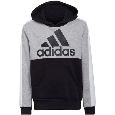 Adidas Jungen, Pullover, U CB FL Hoodie Jr, Schwarz, Grau, (116) Adidas Jungen, Pullover, U CB FL Hoodie Jr, Schwarz, Grau, (116)
