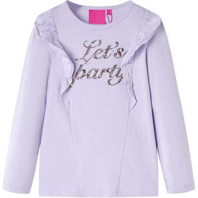 vidaXL Mädchen, Shirts, Kinder-Langarmshirt Helllila 104,Material: 95 % Baumwolle. 5, Violett, (104) vidaXL Mädchen, Shirts, Kinder-Langarmshirt Helllila 104,Material: 95 % Baumwolle. 5, Violett, (104)