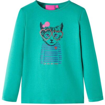 vidaXL Mädchen, Shirts, Kinder-Langarmshirt Hellgrün 104,Material: 95 % Baumwolle, Grün, (104) vidaXL Mädchen, Shirts, Kinder-Langarmshirt Hellgrün 104,Material: 95 % Baumwolle, Grün, (104)
