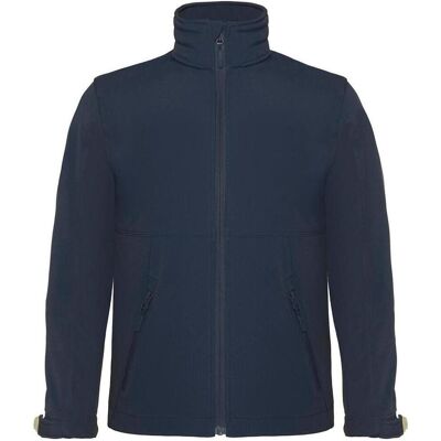 B&C, Unisex, Pullover, Softshell-Hoodie für Kinder, Blau, (64) B&C, Unisex, Pullover, Softshell-Hoodie für Kinder, Blau, (64)
