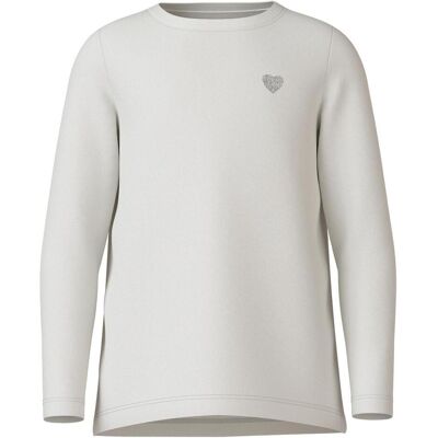 Name it, Mädchen, Shirts, Nkfvioline Ls Loose Top Noos, Weiss Name it, Mädchen, Shirts, Nkfvioline Ls Loose Top Noos, Weiss