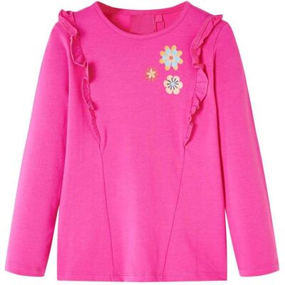 vidaXL Mädchen, Shirts, Kinder-Langarmshirt Dunkelrosa 104,Material: 95 % Baumwolle, Rosa, (104) vidaXL Mädchen, Shirts, Kinder-Langarmshirt Dunkelrosa 104,Material: 95 % Baumwolle, Rosa, (104)