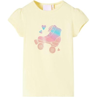 vidaXL Jungen, Shirts, Kinder-T-Shirt Zartgelb 116,Material: 95 % Baumwolle. 5, Gelb, (116) vidaXL Jungen, Shirts, Kinder-T-Shirt Zartgelb 116,Material: 95 % Baumwolle. 5, Gelb, (116)