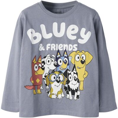 Name it, Jungen, Shirts, Nmmalex Bluey Ls Nreg Top Noos Sky, Blau, (122, 128) Name it, Jungen, Shirts, Nmmalex Bluey Ls Nreg Top Noos Sky, Blau, (122, 128)