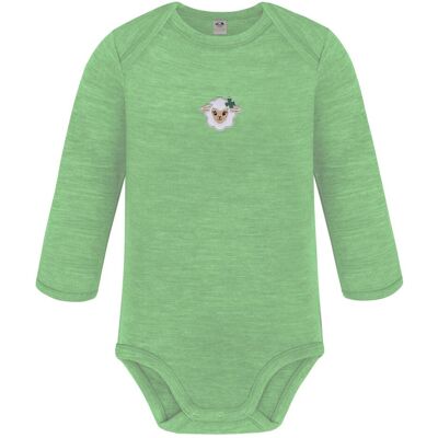 Normani, Unisex, Babybodys, Baby Merino Body Langarm „Auckland" - 9365, Grün, (56, 62, 68, 74, 80, 86, 92, 98) Normani, Unisex, Babybodys, Baby Merino Body Langarm „Auckland" - 9365, Grün, (56, 62, 68, 74, 80, 86, 92, 98)