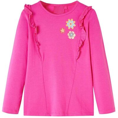 vidaXL Mädchen, Shirts, Kinder-Langarmshirt Dunkelrosa 116,Material: 95 % Baumwolle, Rosa, (116) vidaXL Mädchen, Shirts, Kinder-Langarmshirt Dunkelrosa 116,Material: 95 % Baumwolle, Rosa, (116)