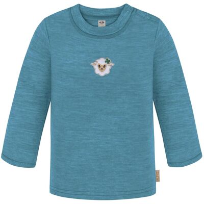Normani, Babybodys, 2er Pack Baby Merino Longsleeve „Taupo" - 9473, Blau, Grau, (104, 110, 116, 62, 68, 74, 80, 86, 92, 98) Normani, Babybodys, 2er Pack Baby Merino Longsleeve „Taupo" - 9473, Blau, Grau, (104, 110, 116, 62, 68, 74, 80, 86, 92, 98)