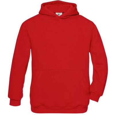 B&C, Jungen, Pullover, Hoodie Kinder, Rot B&C, Jungen, Pullover, Hoodie Kinder, Rot