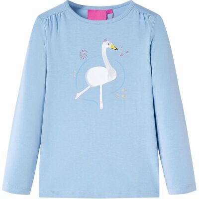 vidaXL Mädchen, Shirts, Kinder-Langarmshirt Hellblau 140,Material: 95 % Baumwolle. 5, Blau, (140) vidaXL Mädchen, Shirts, Kinder-Langarmshirt Hellblau 140,Material: 95 % Baumwolle. 5, Blau, (140)