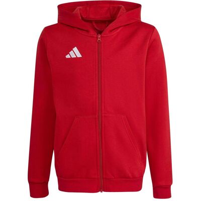 Adidas Jungen, Pullover, Ent26 Fz Hood Y - tepore/white, Weiss, Rot, (128) Adidas Jungen, Pullover, Ent26 Fz Hood Y - tepore/white, Weiss, Rot, (128)