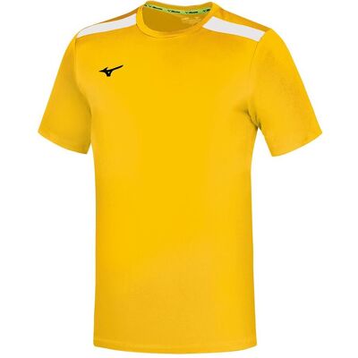 Mizuno Jungen, Sportshirt, Perform Crew Shirt Kids (116), Gelb, 116 Mizuno Jungen, Sportshirt, Perform Crew Shirt Kids (116), Gelb, 116