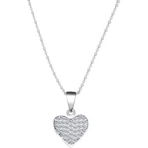 Beneto, Halsschmuck, Silver necklace with heart AGS1131 / 47 (L), (Silber, 47 cm) Beneto, Halsschmuck, Silver necklace with heart AGS1131 / 47 (L), (Silber, 47 cm)