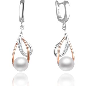 Beneto, Ohrringe, Luxury bicolor earrings with real pearls AGUC2676P (L) Beneto, Ohrringe, Luxury bicolor earrings with real pearls AGUC2676P (L)