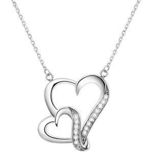 Beneto, Halsschmuck, Silver necklace with heart AGS291 / 48 (L), (Silber) Beneto, Halsschmuck, Silver necklace with heart AGS291 / 48 (L), (Silber)