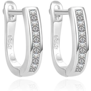 Beneto, Ohrringe, Modern silver earrings with zircons AGUC2389L (L) Beneto, Ohrringe, Modern silver earrings with zircons AGUC2389L (L)