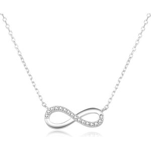 Beneto, Halsschmuck, Silver necklace with infinity AGS507 / 47L, (Silber) Beneto, Halsschmuck, Silver necklace with infinity AGS507 / 47L, (Silber)